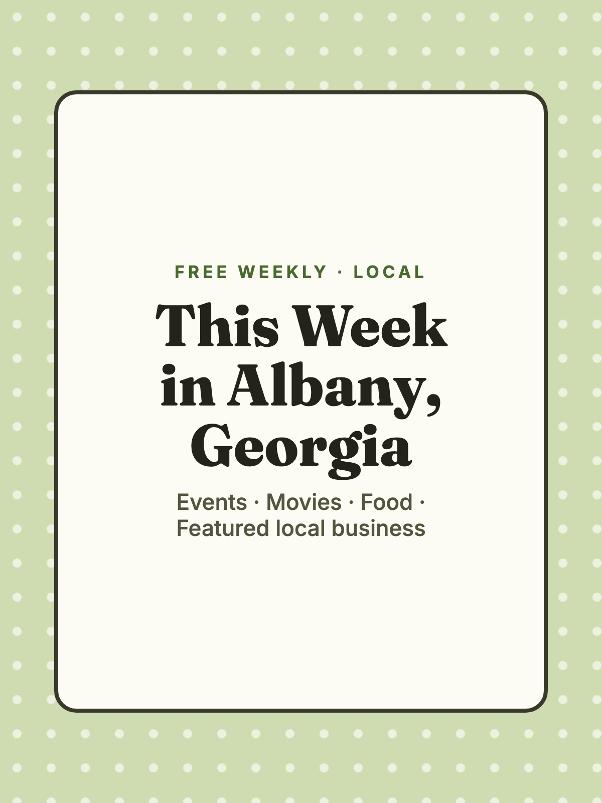This Week in Albany